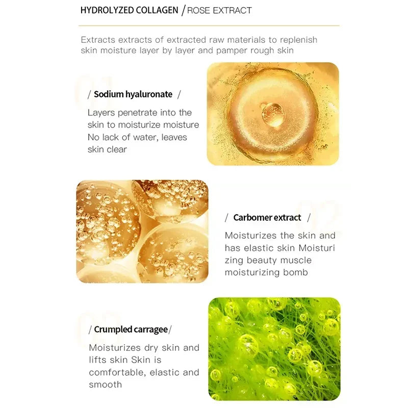 Anti-Wrinkle Face Cream Collagen Pearl Firming Lift Fade Fine Lines Caviar Moisturizing Smooth Brighten Korean Skin Care Product